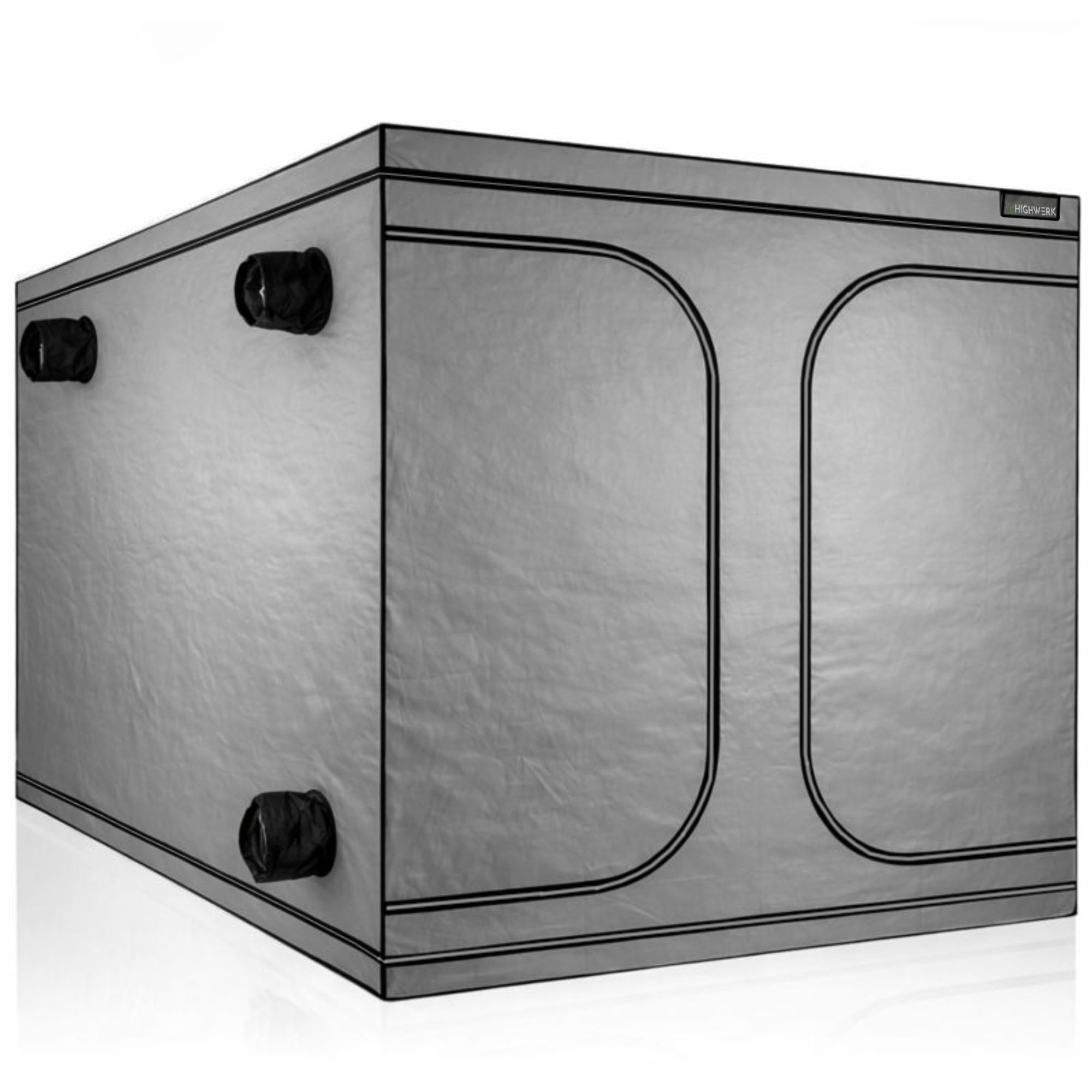 Tienda de cultivo 200 x 200 x 200 cm | cultivo casero «MyHomeGrow», gris