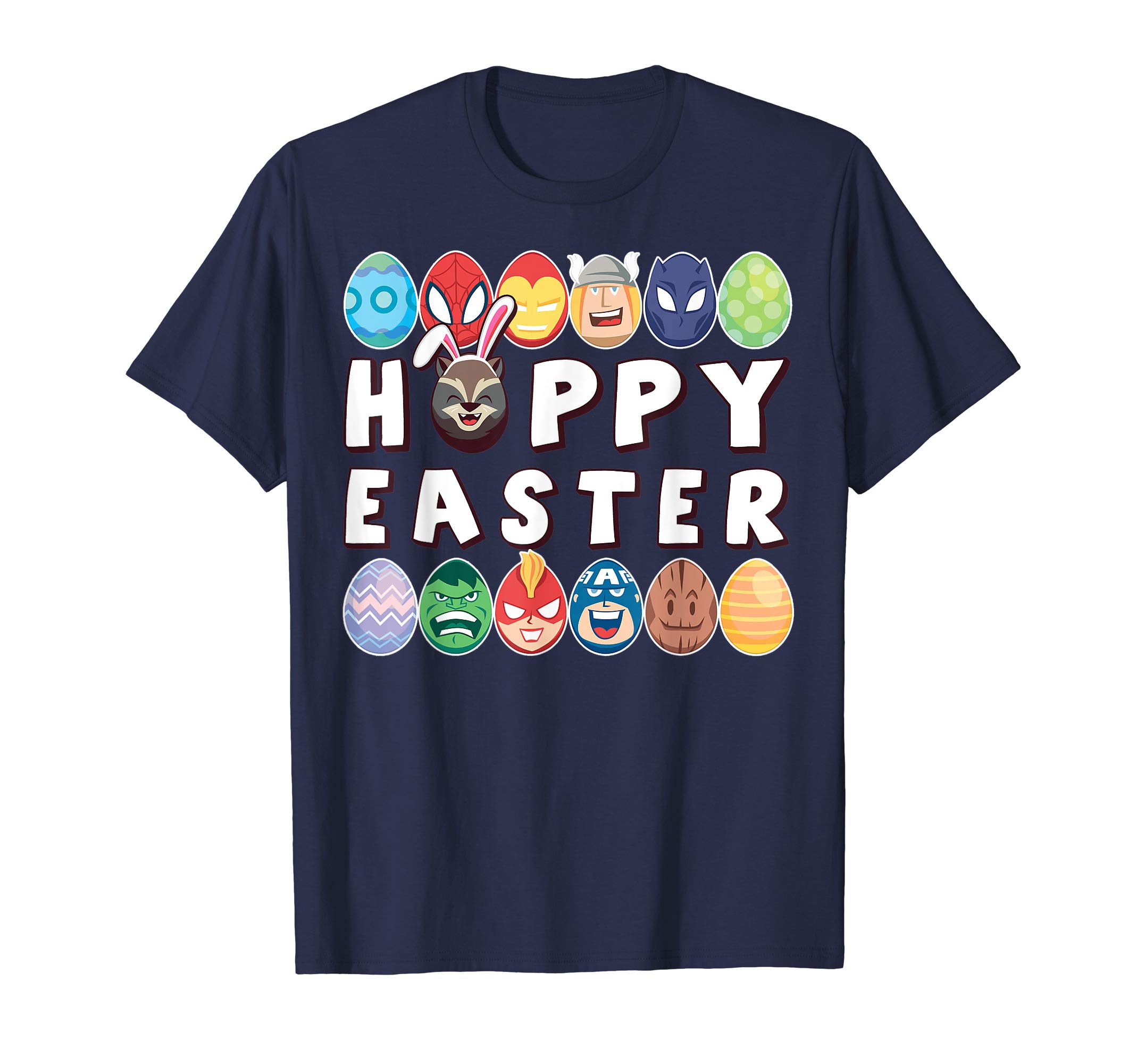 MarvelEaster Hoppy Easter Group Eggs T-ShirtOEKO-TEX STANDARD 100