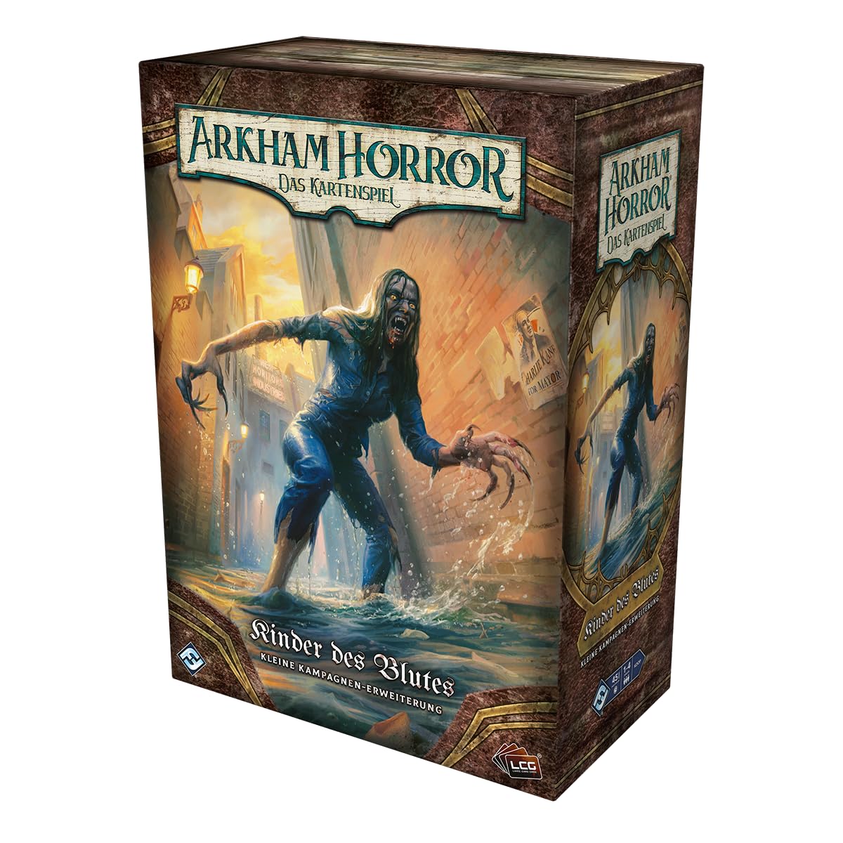 Asmodee, Arkham Horror, il gioco di carte – Bambini del sangue, espansione della campagna, versione tedesca, gioco cooperativo per 1-4 giocatori dai 14 anni in su, gioco di carte con 45-180 minuti di