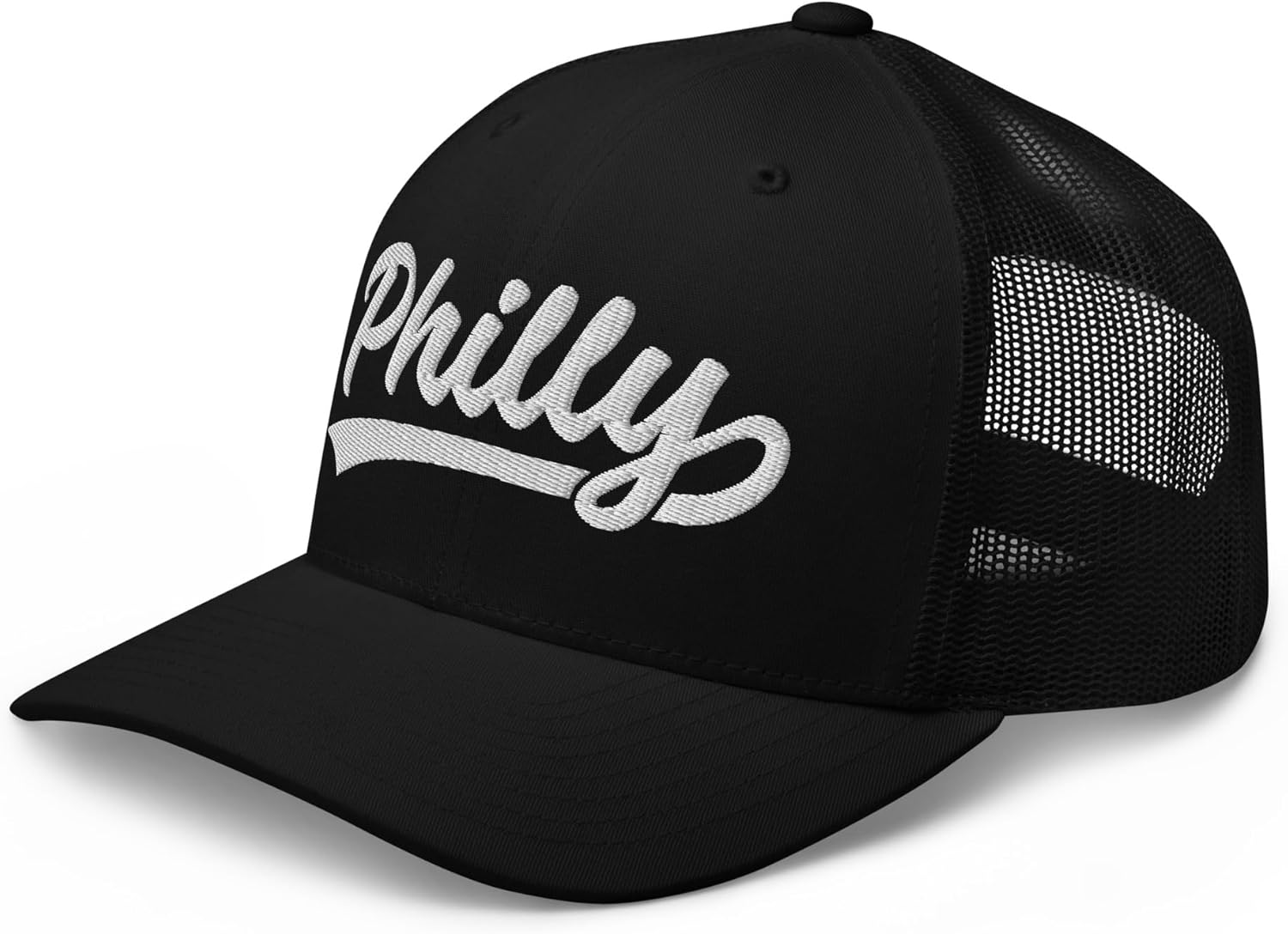 Vintage Philly Baseball Script Mesh Retro Philadelphia Trucker Hat Cap