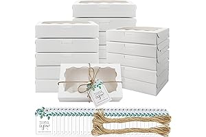 36Pcs Cookie Boxes Pastry with Clear Window - Premium Packaging for Your Delights