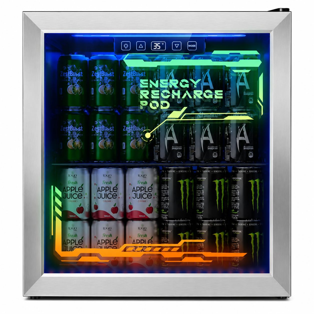 Tehanld 1090 1.8 cu ft Beverage Cooler Silver