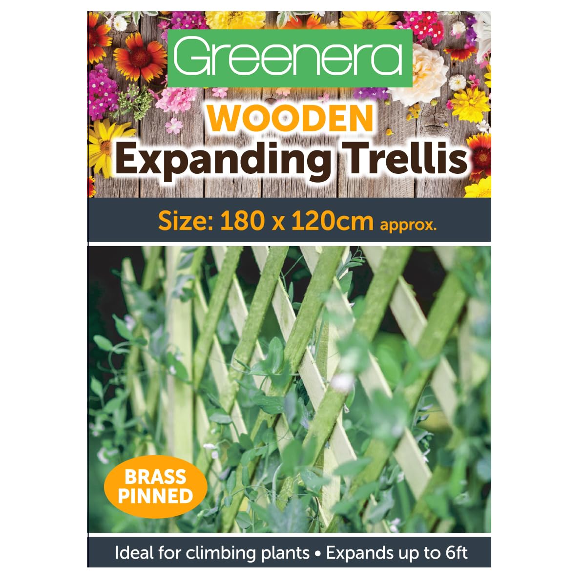 Wooden Trellis Expandable Garden Wall Trellis for Climbing Plants Wall Trellis Fence Panel for Patio Garden, 180x120 cm, Green