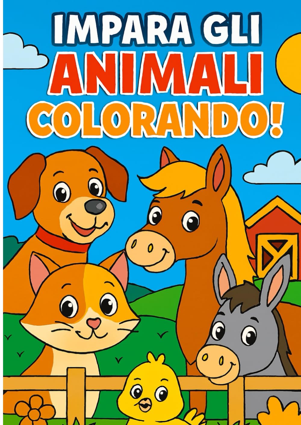 Impara gli animali colorando! (Impara colorando!)