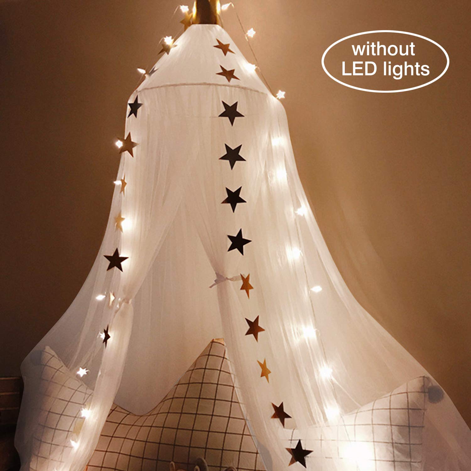Jolitac - Mosquitera para cama infantil, diseño de princesa, ideal para decorar la habitación de los niños, con mosquitera de encaje redondo, tienda de juegos, casa de bebé, castillo rosa