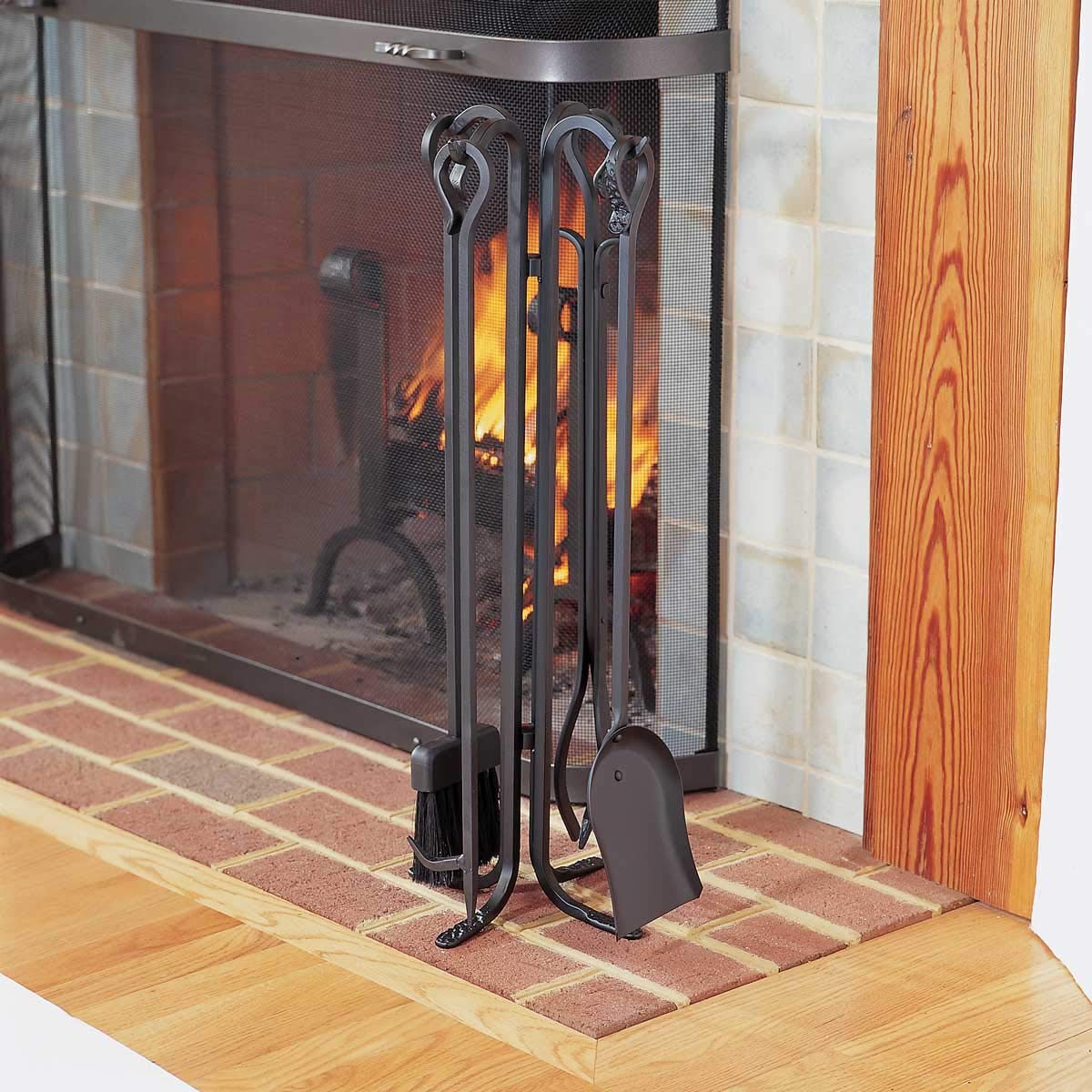 Amazon.com: Pilgrim Home and Hearth 18003 Forged Hearth Fireplace Tool Set,  28, Matte Black : Home u0026 Kitchen