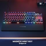 SteelSeries Apex Pro TKL Gen 3 - Gaming Keyboard - Hall Effect Switches; OmniPoint 3.0 - Adjustable Actuation - Game-Ready Presets - Rapid Trigger, Protection Mode, Rapid Tap/SOCD - American QWERTY - 8