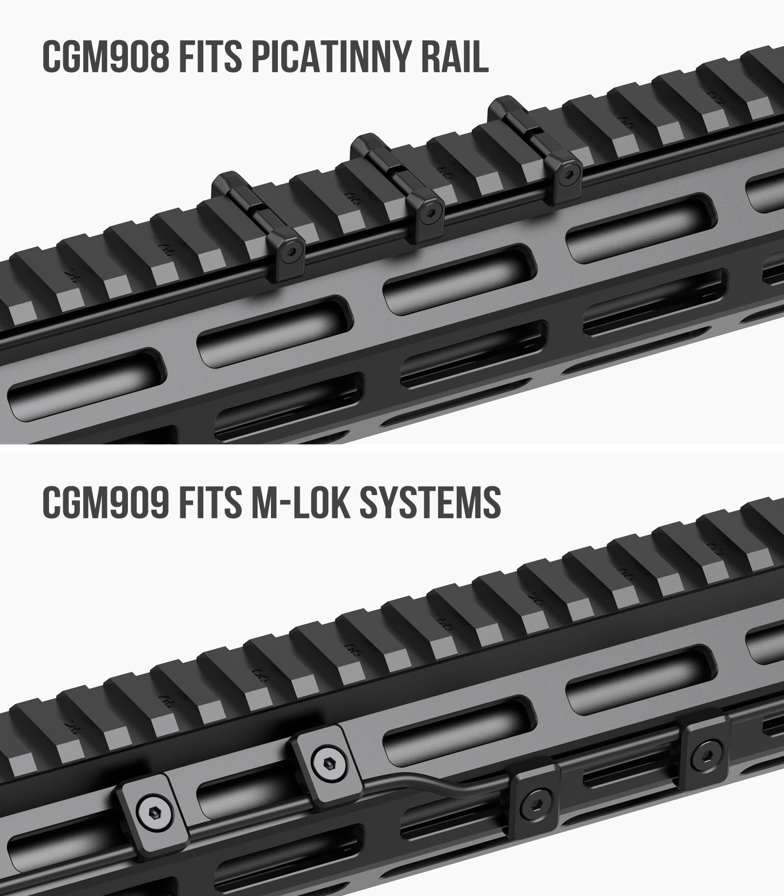 Cable Management Kit Compatible with M-LOK & Picatinny Rails, Cable Clips — Amazon image 2