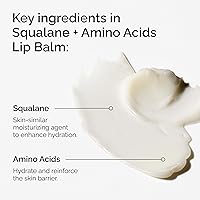 Vista 2 de The Ordinary Squalane + Aminoácidos Bálsamo labial hidratante para labios, codos y cutículas, 0.5 onzas líquidas