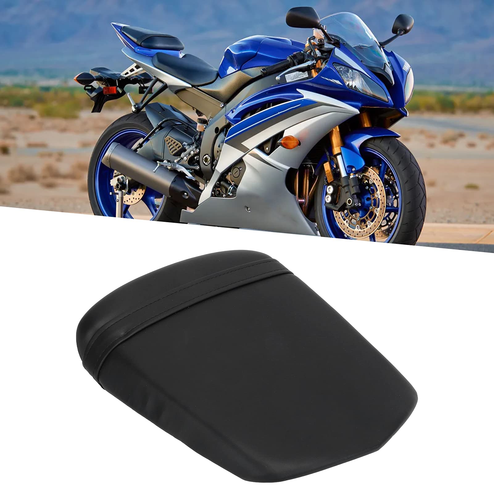 Motor Achterzitje Motorfiets Duozitkussen Synthetische Achter Zadel Lederen Vervanging voor R6 2003 Motor Achterzitje Motorfiets Duozitkussen Synthetische Achter Zadel Lederen Vervanging voor R6 2003