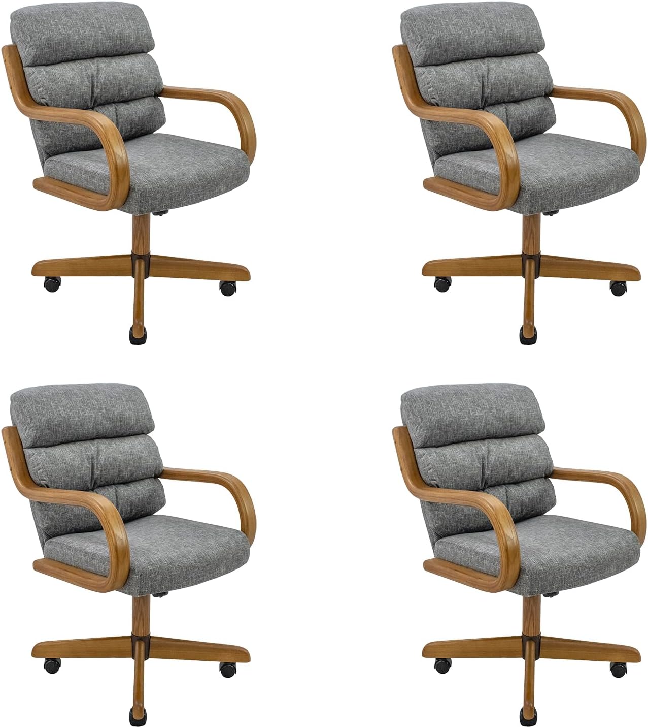 Amazon.com - Caster Chair Company Casual Rolling Caster Dining Chair ...