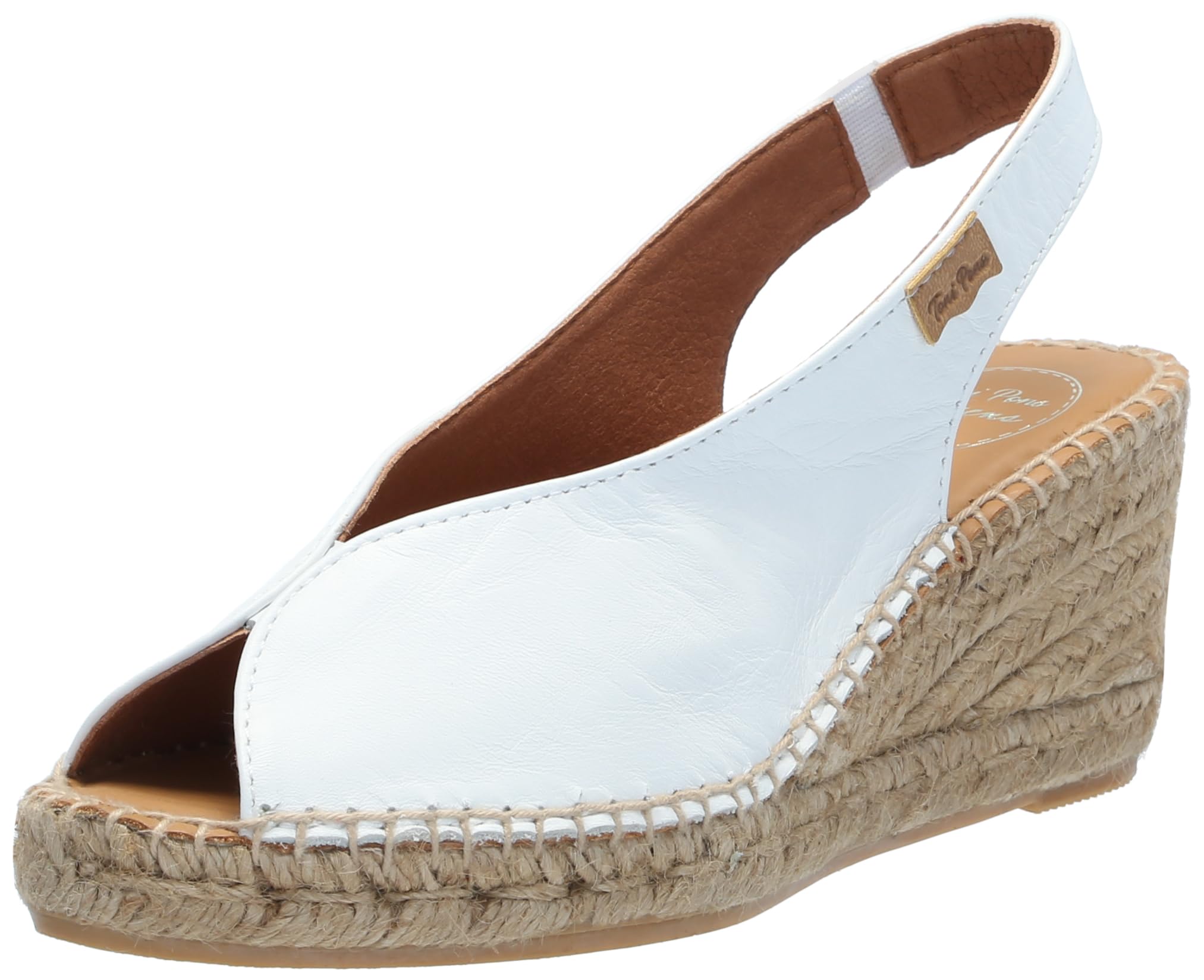 Toni Pons Laila-P - Espadrillas Spuntate con Zeppa Stile Donna realizzate in Pelle.