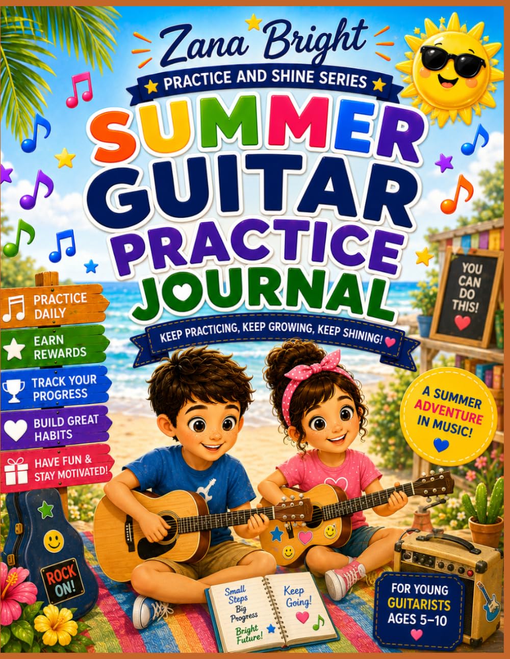 Summer Practice Guitar Journal (Practice & Shine)