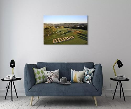 Vista 184 de chenchenArt Arte de pared de campo de golf de Estados Unidos, TPC, Sawgrass Golf Course, impresiones en lienzo, decoración de pared de golf para Rojo