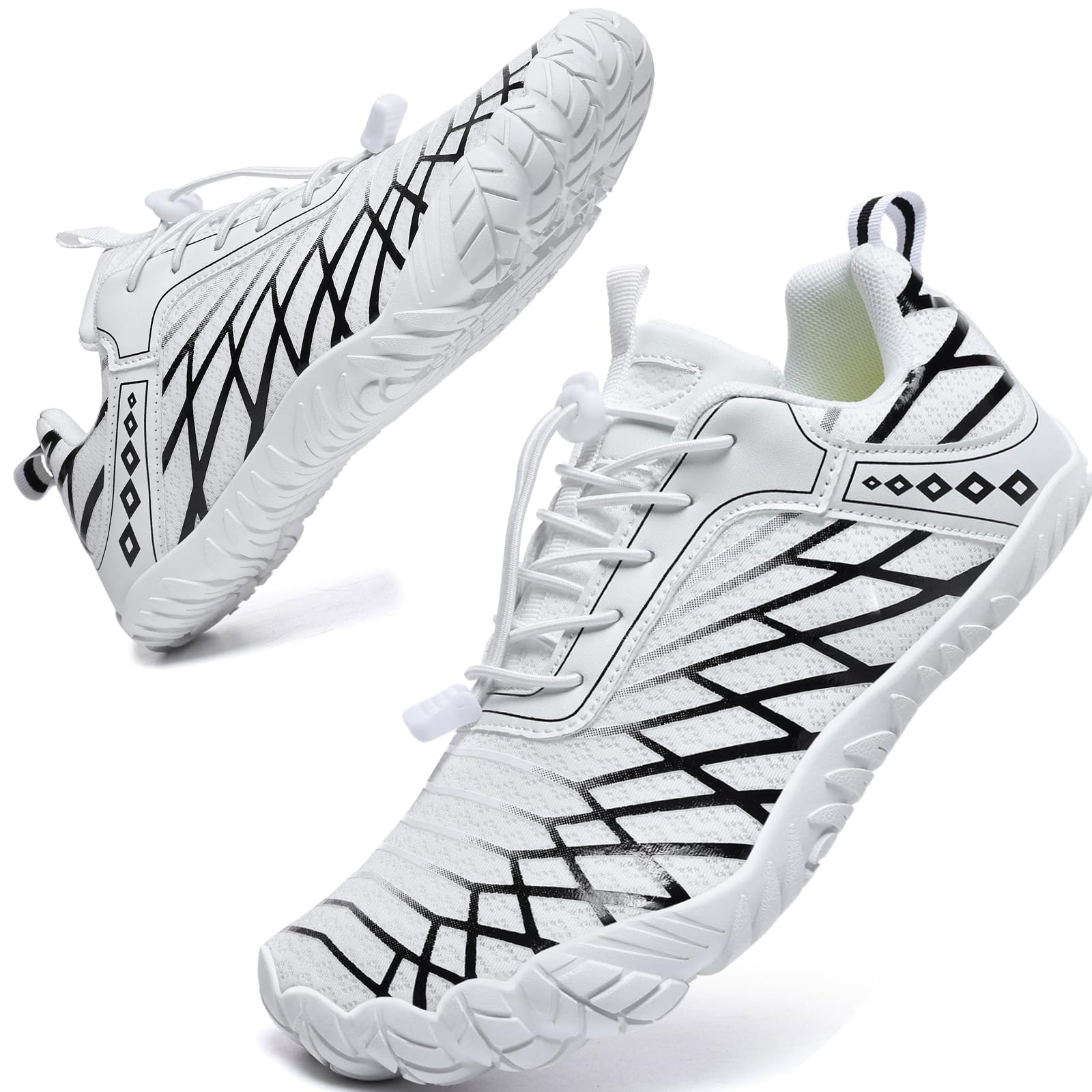Bravover Barefoot Shoes Women Men Wide Toe Box Minimalist Cross Training Shoes Hike Footwear Trail Running Hiking Comfortable Walking