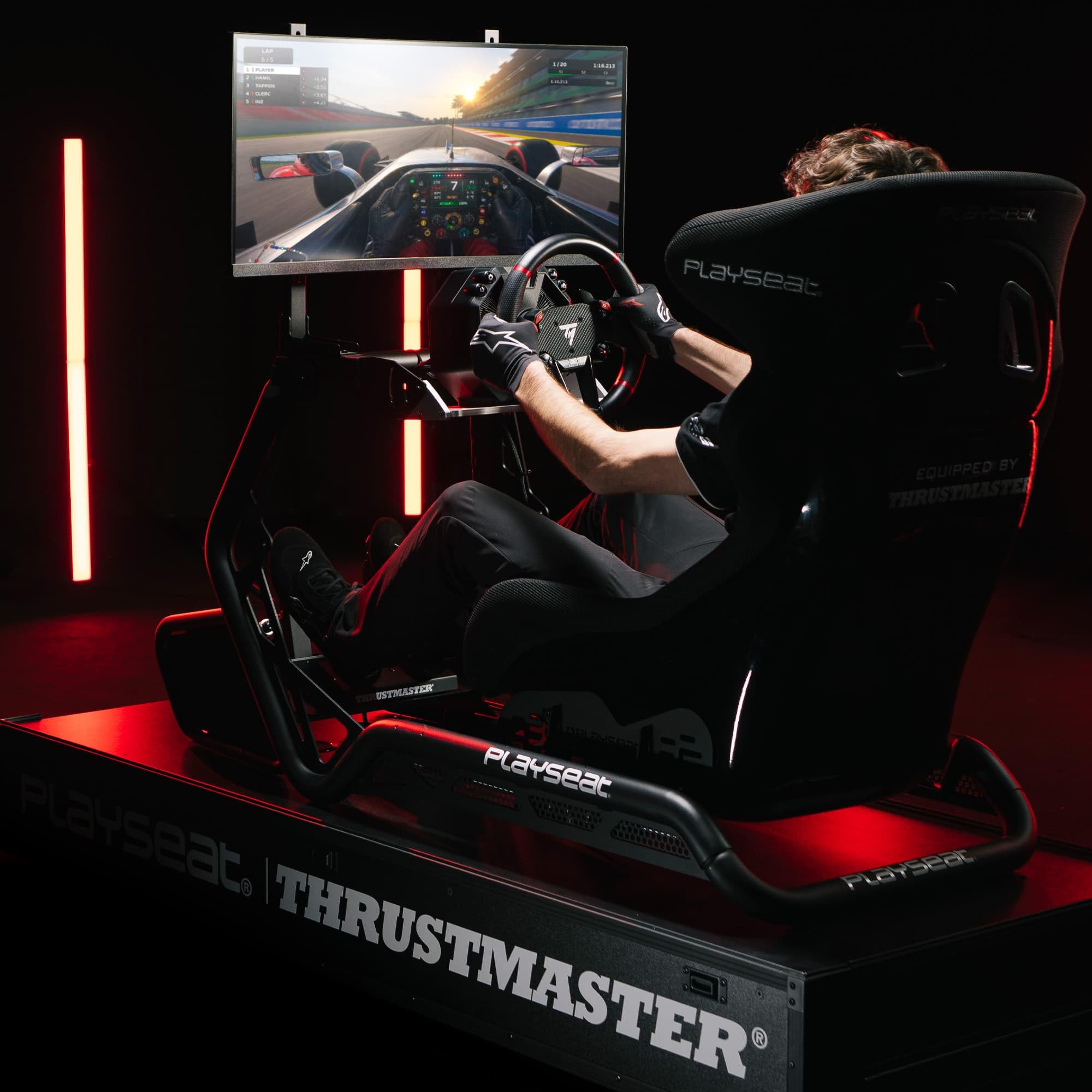 Thrustmaster T598 - Volante de Carreras Direct Axial Drive para PS5, PS4 y PC (Force Feedback de Próxima Generación, Aro Sportcar de 30 cm, Incluye Pedales Raceline Pedals LRT) Negro