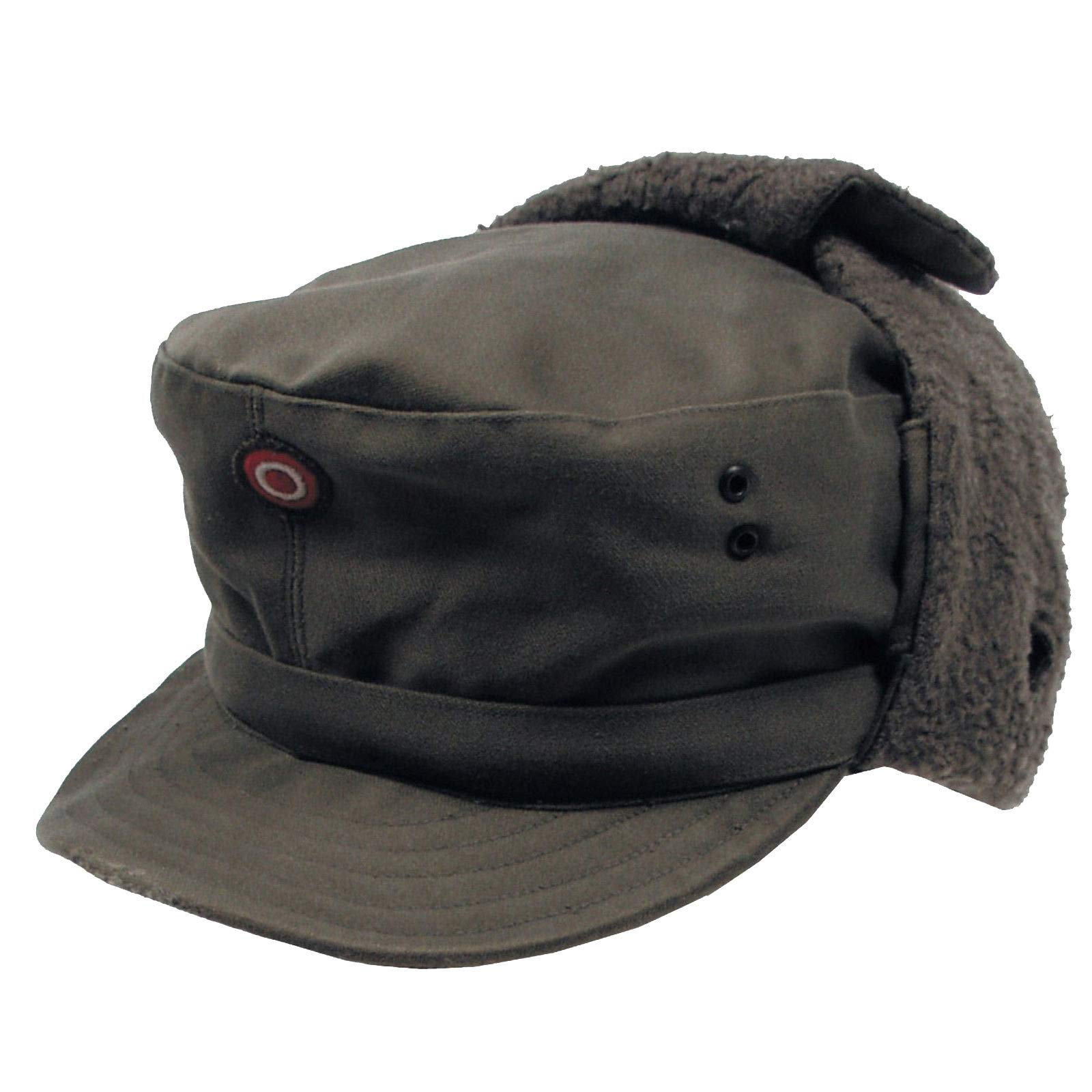 viz-uk wear Austrian Army Olive Drab Winter Pile Cap Grade 1 (55)