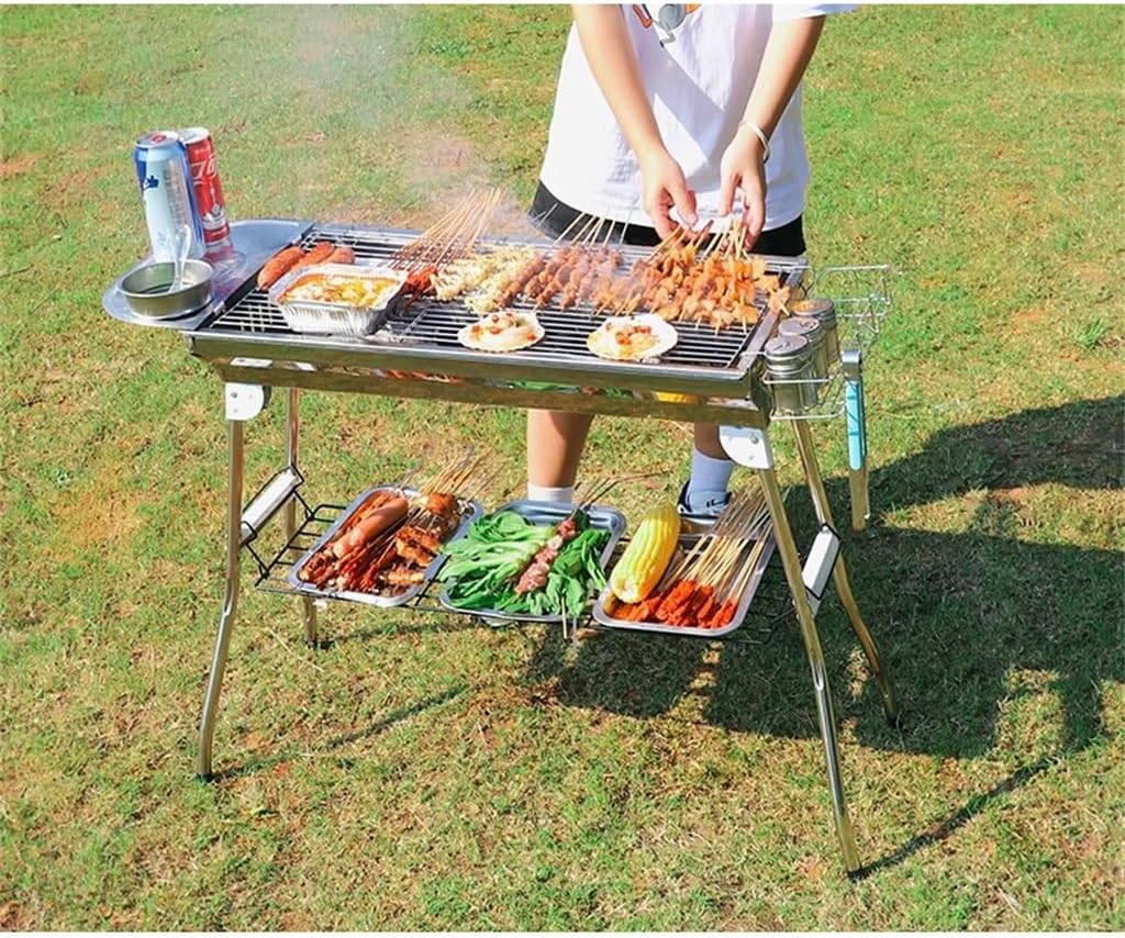 Stainless Steel Grill Outdoor Barbecue Stove Charcoal Grill Outdoor Household Grill Carbon Grill
