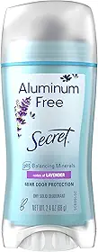 Desodorante Secret sem aluminio