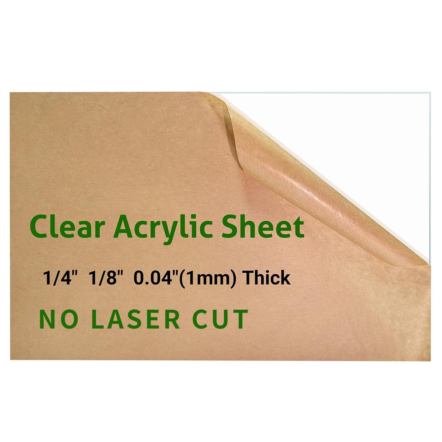 2 Pieces 16” x 20” Clear Acrylic Sheet Plexiglass - 1/8”(3mm) Thick, Use for Craft Projects, Signs, DIY Projects and More; Cut with Saw or Hand Tools, No Laser Cut: (2 Pieces) 6" x 12" 3mm Thick (1/8”)