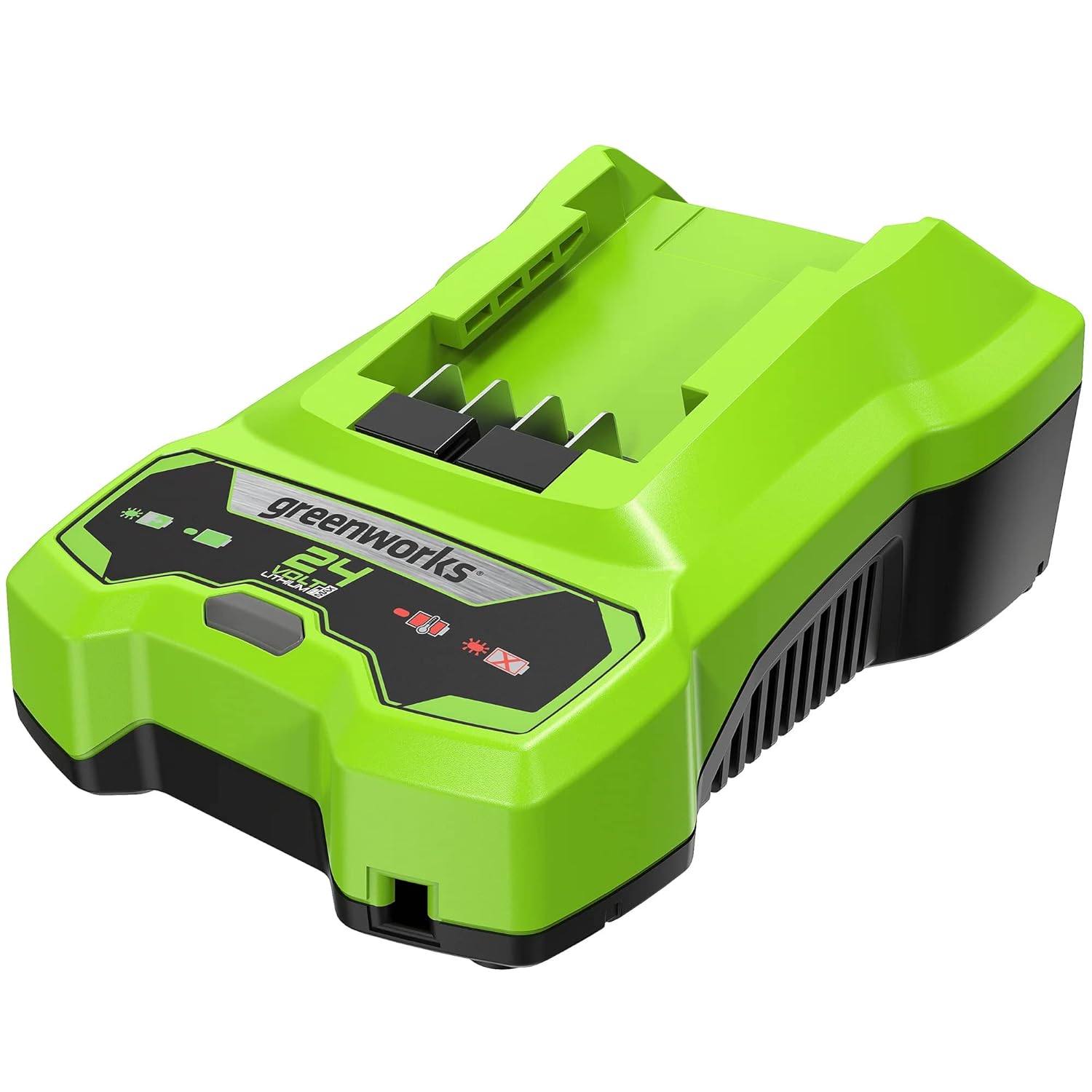 Greenworks 24V Cordless Tire Inflator (160 PSI) and Battery Charger Bundle