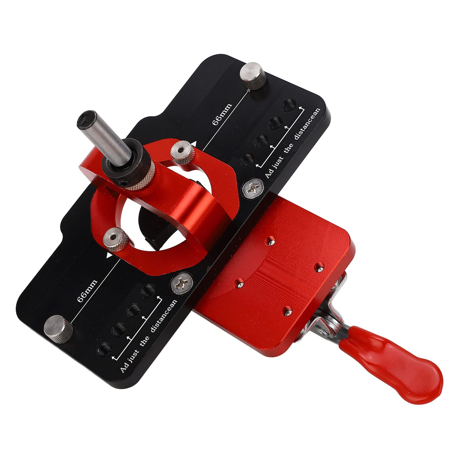 Maschera per Cerniera Nascosta 35mm, Guida Foratura per Installazione Ante Armadi, Kit Punta Trapano in Lega di Alluminio per Lavorazione del Legno, Accessorio per Mobili
