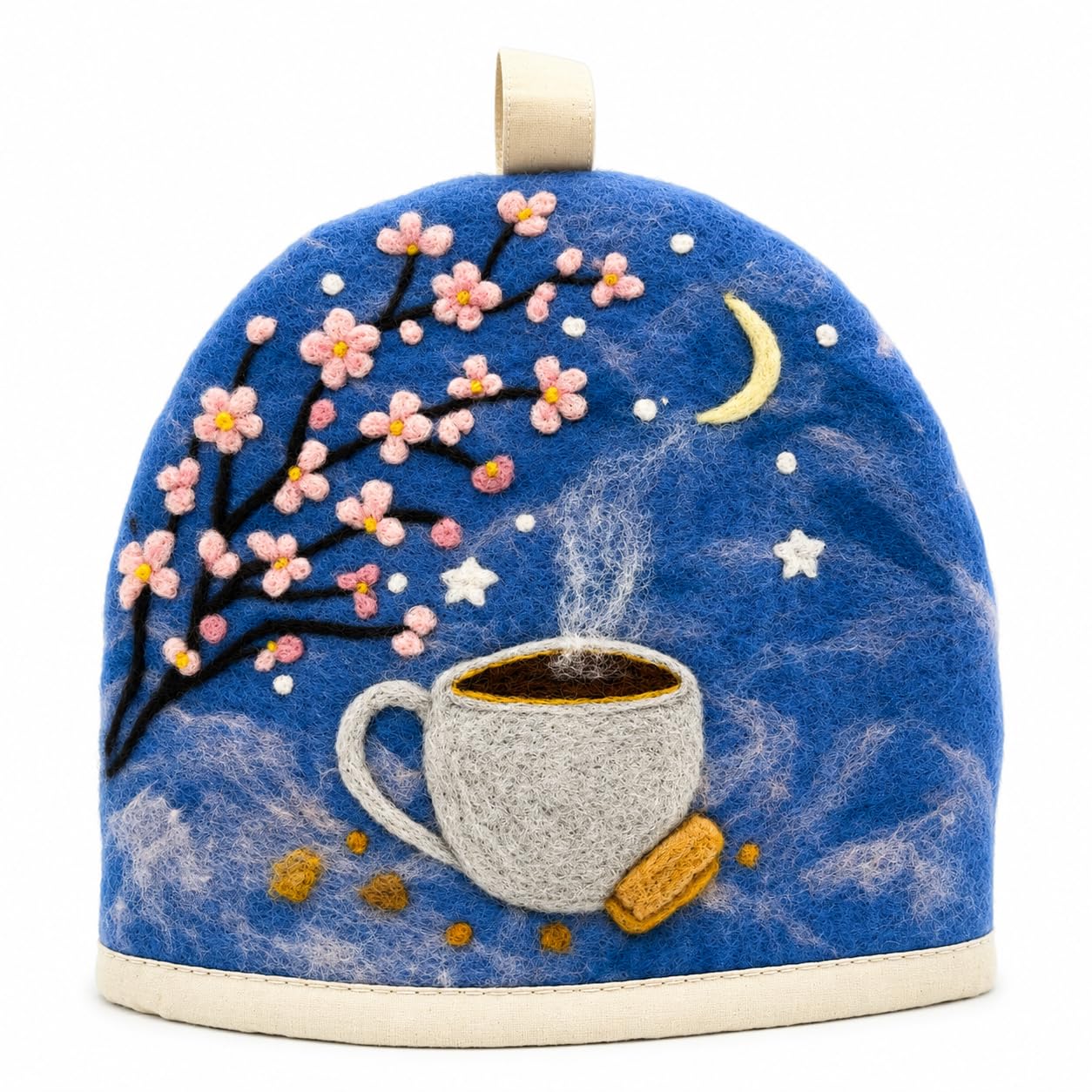 Glaciart One Wool Teapot Cozy Kettle Cover | Dome Shaped Large Tea Cosy, Kettle or French Press | Handmade &amp; Needle Felted from Natural Wool | Warms Up to 2 Hours | Great as Gift