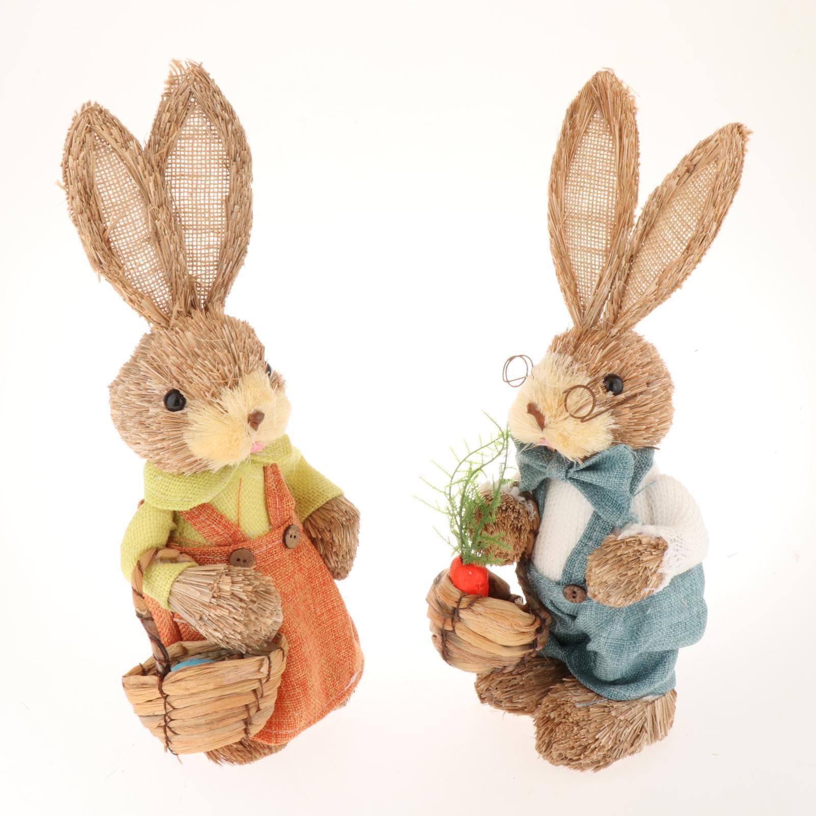 Coniglietti Pasquali Decorativi, Sculture Artificiali, Statuine per Pasqua, Decorazioni per Case E per La Casa, Stile b