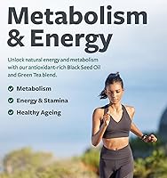 Vista 26 de Aceite de semilla negra – 180 cápsulas de cápsulas blandas (sin OMG y vegano) Premium prensado en frío Nigella Sativa que produce aceite de semilla