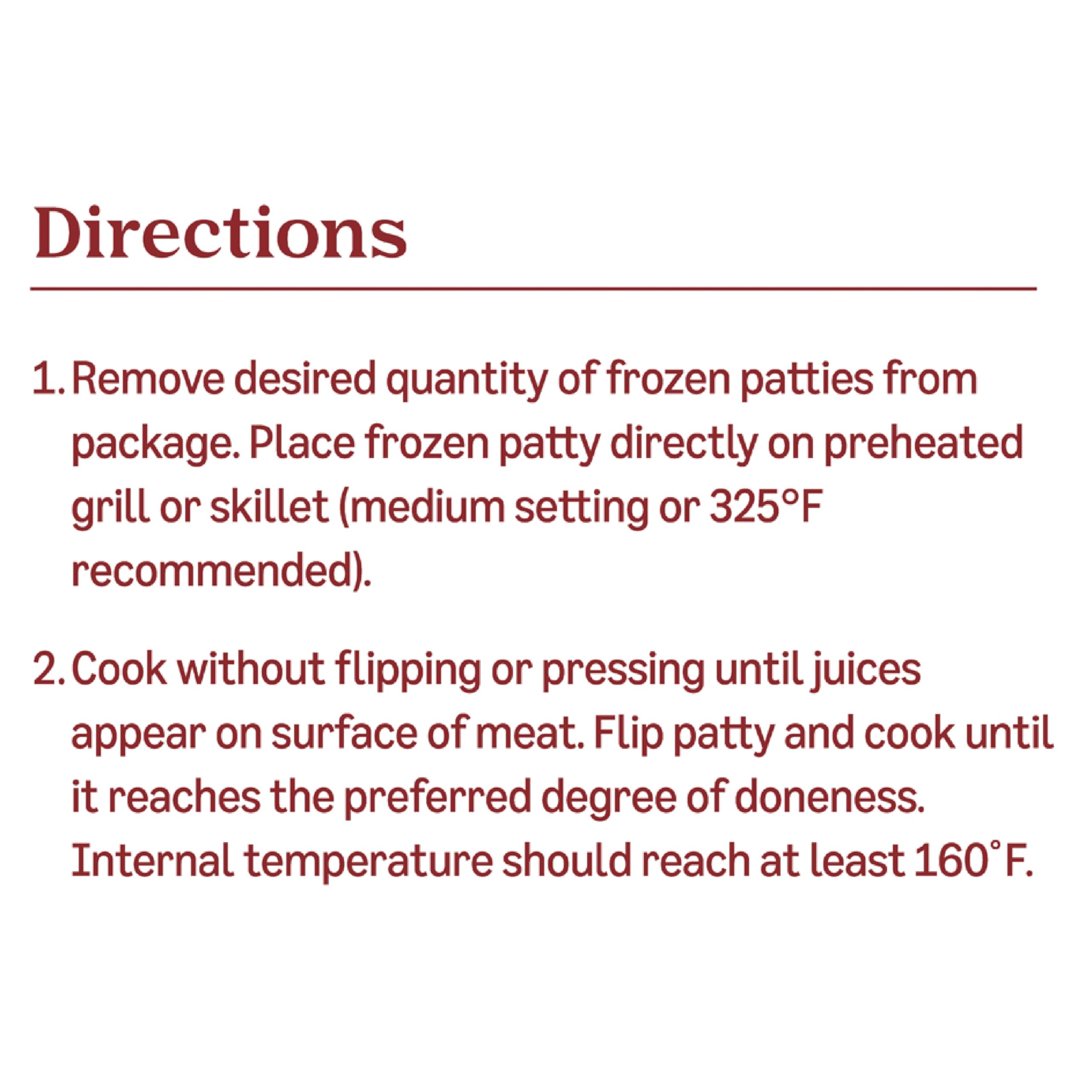 Amazon Grocery Ground Beef Burgers 85 Lean 15 Fat 32 Oz 8 Ct Frozen Previously Fresh Brand Packaging — view 4