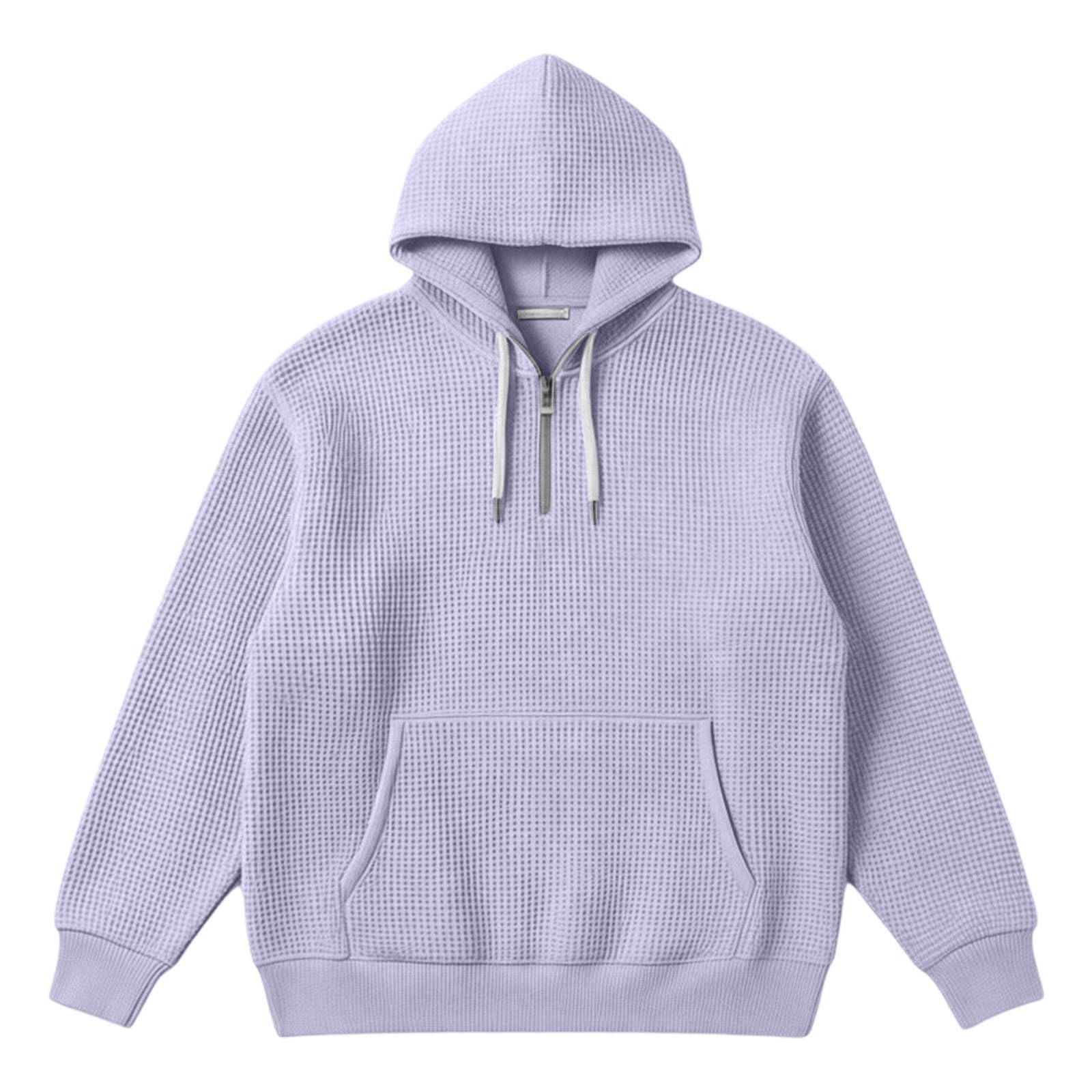 Tuta da jogging da uomo, set da 2 pezzi, con felpa e pantaloni da jogging, alla moda, motivo a nido d'ape, per attività all'aperto, casual, casual, per il tempo libero, autunno/inverno
