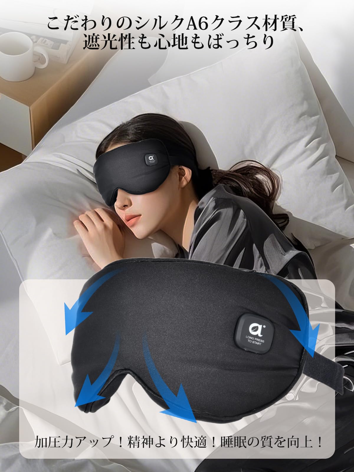 Amazon | Arboleaf ホットアイマスク USB充電式 コードレス 温熱＆遮光