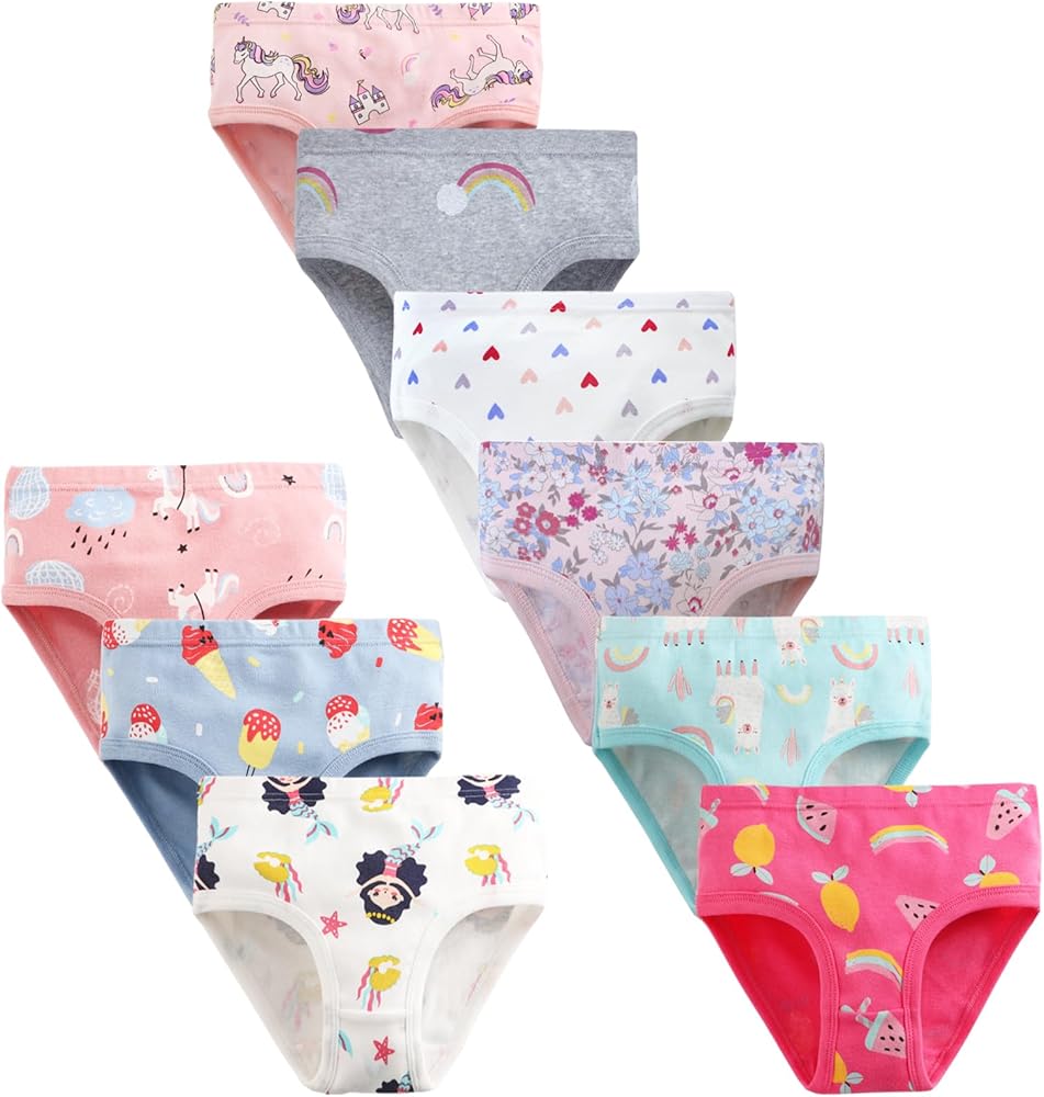 JackLoveBriefs Girls Soft Cotton Underwear Assorted Panties