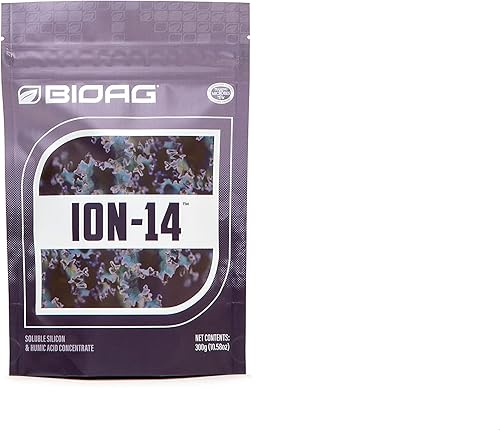 ION-14 Silicio y Húmicos/Ácidos Fúlvicos Concentrado (10.58 oz) Silicato de sílice si micronutriente de carbono Fertilizante hidropónico Jardín