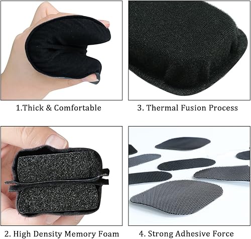 Miniatura 4 de Universal Airsoft Helmet Pads, Tactical Helmet Replacement Foam Padding Kits Bicycle Accessories Mats for Fast Mich CS ACH FMA USMC PASGT