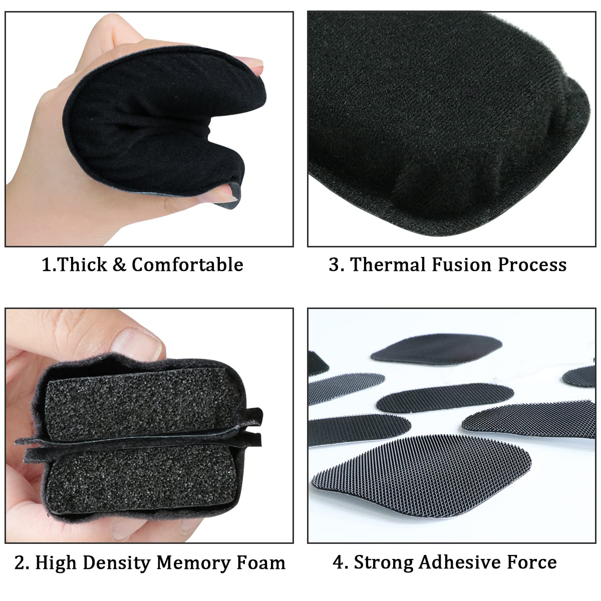 Kit de acolchado para casco, repuesto para casco de Airsoft, juego de almohadillas de espuma universales, accesorios tácticos para bicicletas, kits de acolchado para motocicleta, alfombrillas 4