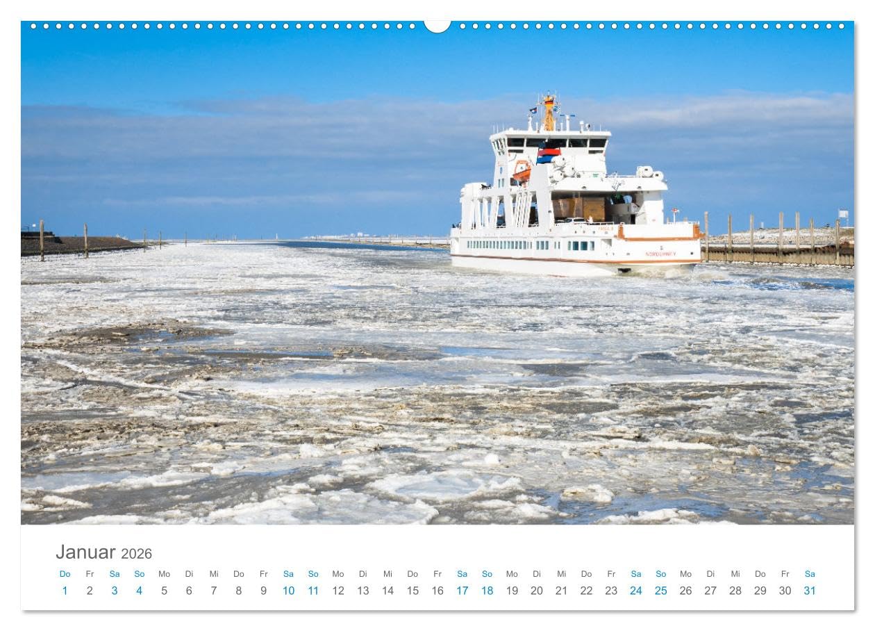 Norderney Sehnsuchtskalender (Wandkalender 2026 DIN A2 quer), CALVENDO Monatskalender: Fantastische Bilder einer Lieblingsinsel (CALVENDO Orte)