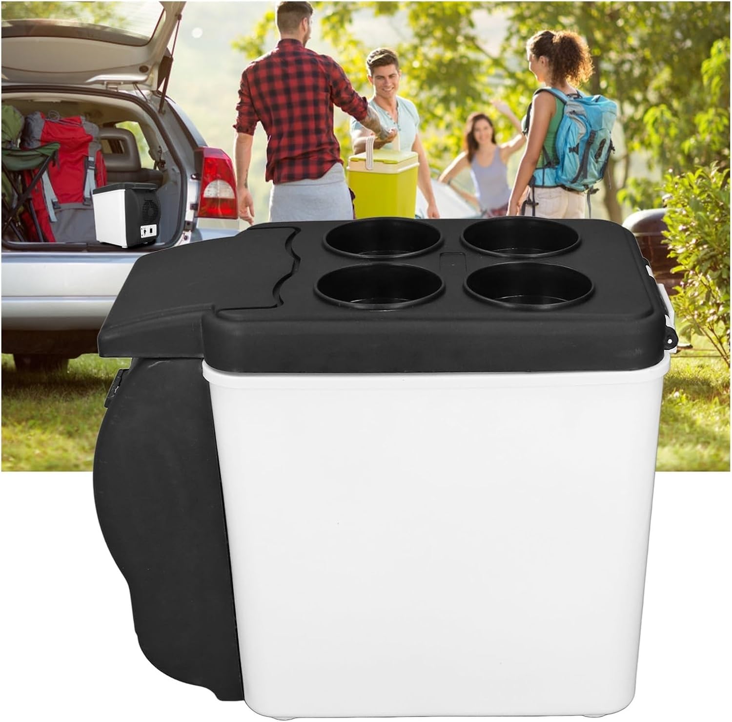 12V Car Refrigerator 37W Fridge 6L Low Noise Portable Medicine Box Cosmetic Refrigerator For Food