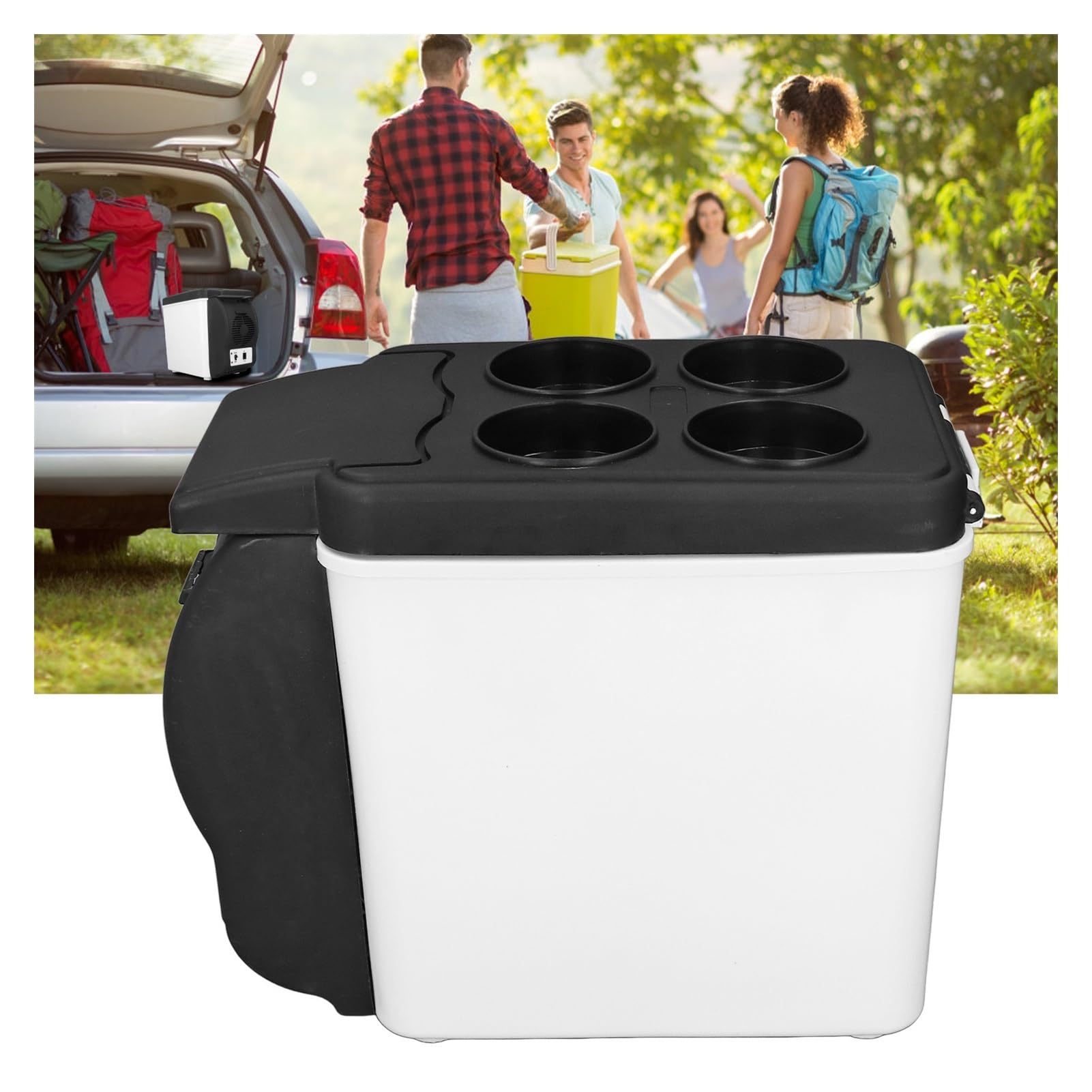 Refrigerador portátil for medicamentos de 12 V y 37 W for Coche, 6 L, silencioso, for cosméticos y Alimentos.