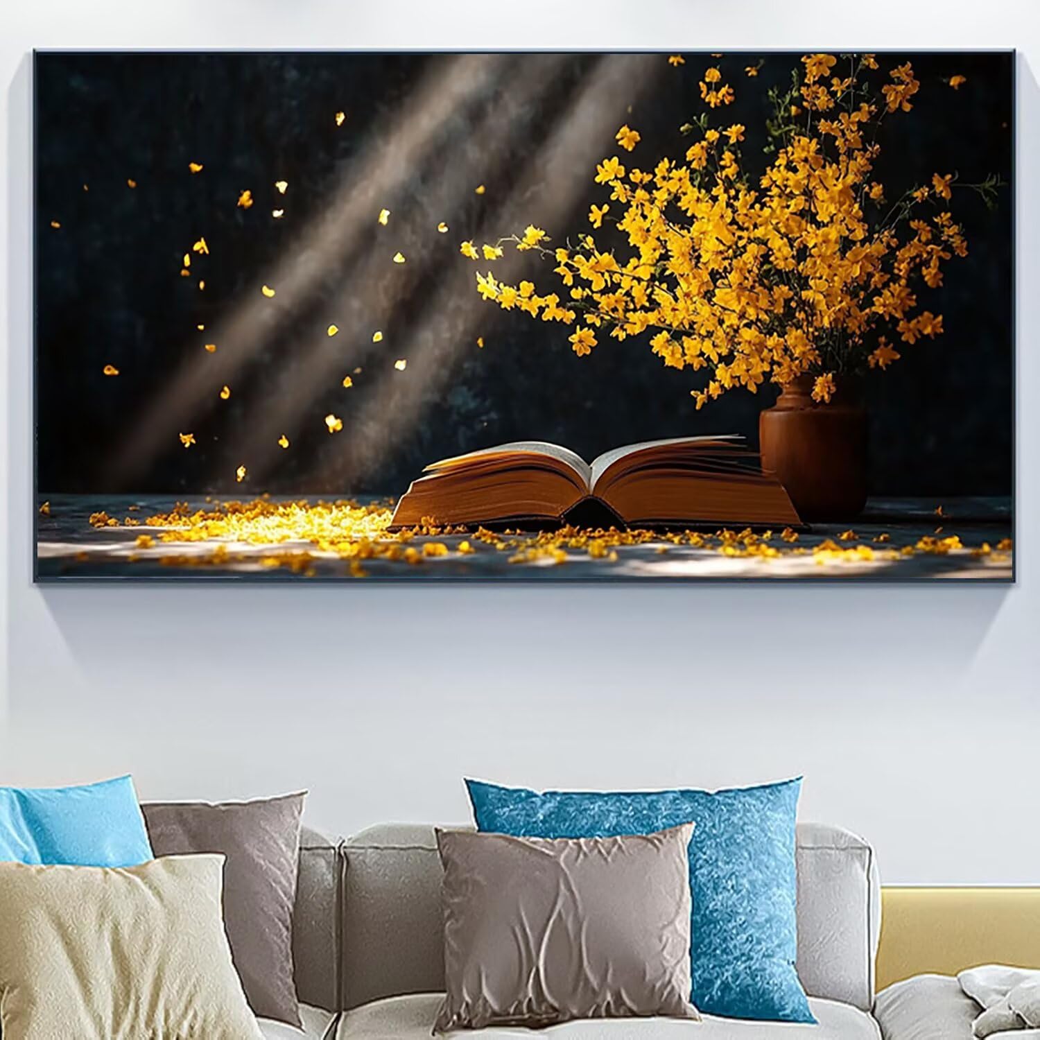 Jqynn Diamond Painting Erwachsene und Kinder, Diamant Painting Bilder Bäume Buch 5D Kreativ Set für Erwachsene DIY Crystal Art Neuheiten Diamond Painting Set Deko Wohnzimmer, Geschenke 70 x 140 Z-940