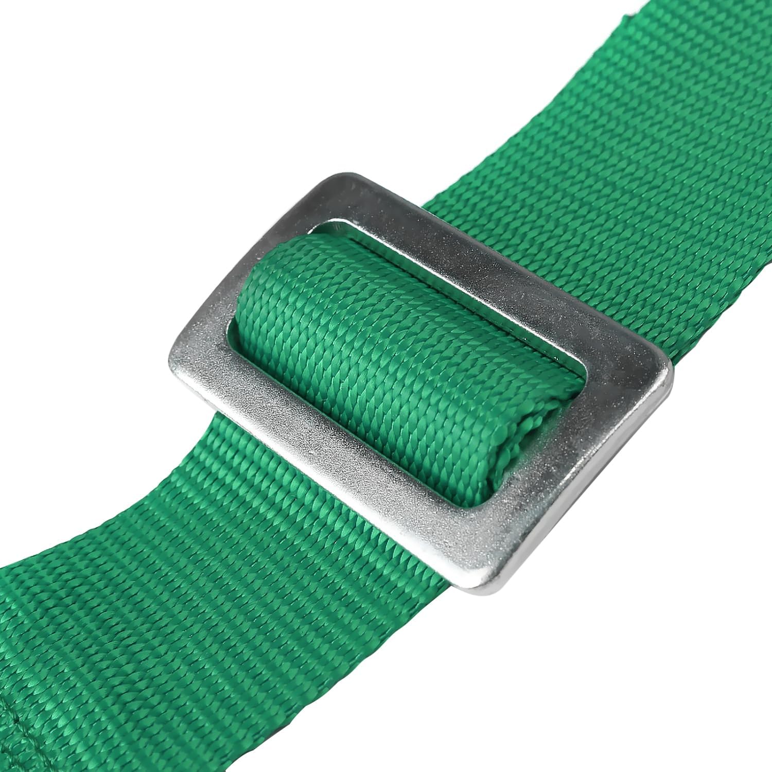 Spec-D Tuning Universal 1 Pair Green 4-Point Cam Lock Nylon Racing Seat Belt Harness