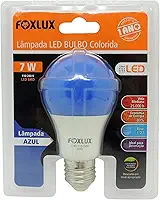 FOXLUX Lâmpada Led Bulbo 7W Azul Bivolt