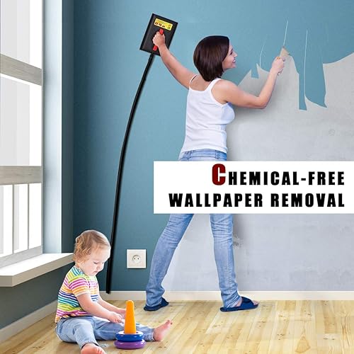 Miniatura 7 de Moccha - Pelacapeles, limpiador sin productos químicos con largo tiempo de funcionamiento, incluye 2 asas, herramienta de vapor portátil para papel