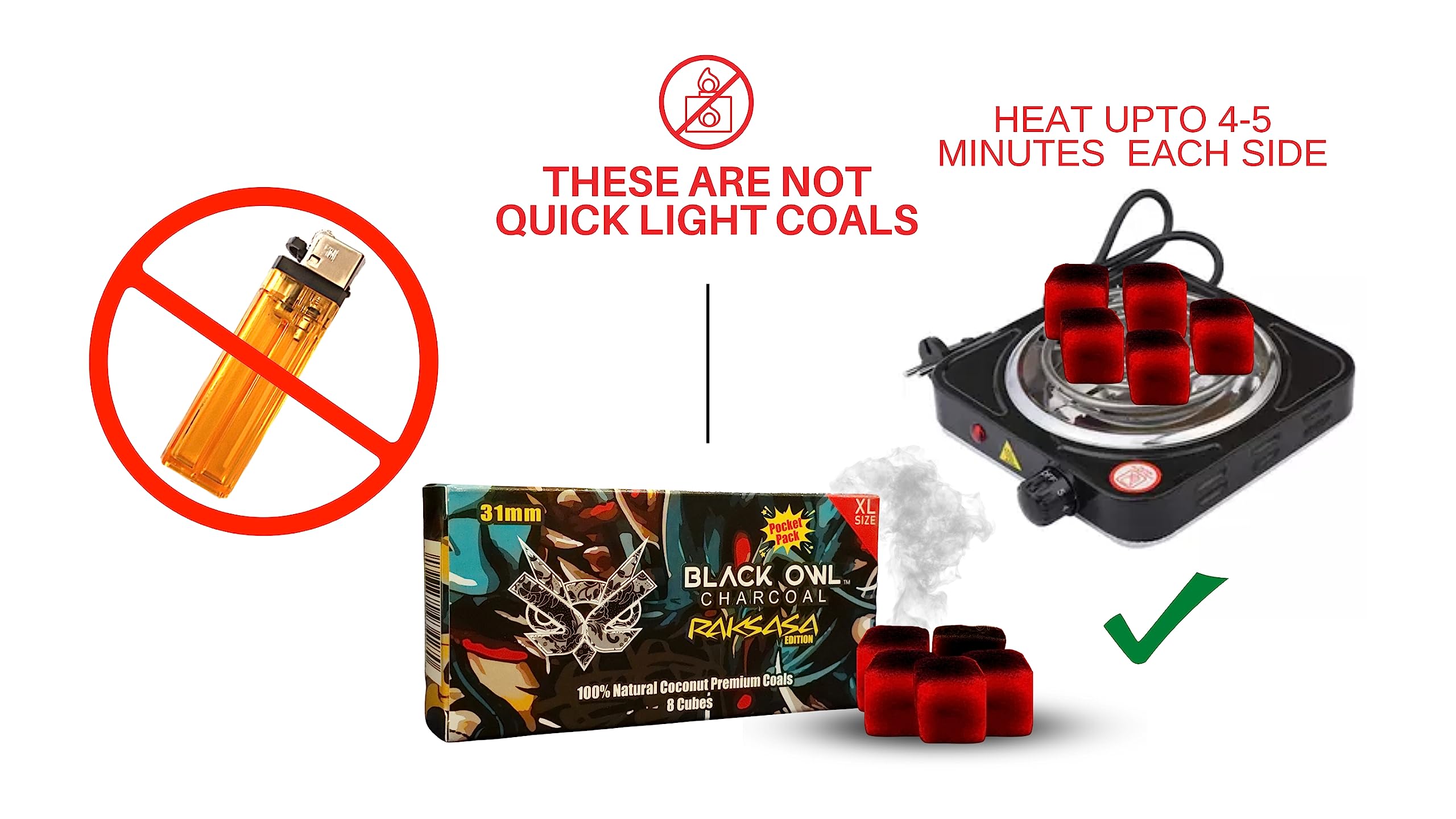 Amazon.com: 100% Natural Coconut Premium Hookah Shisha Narguile