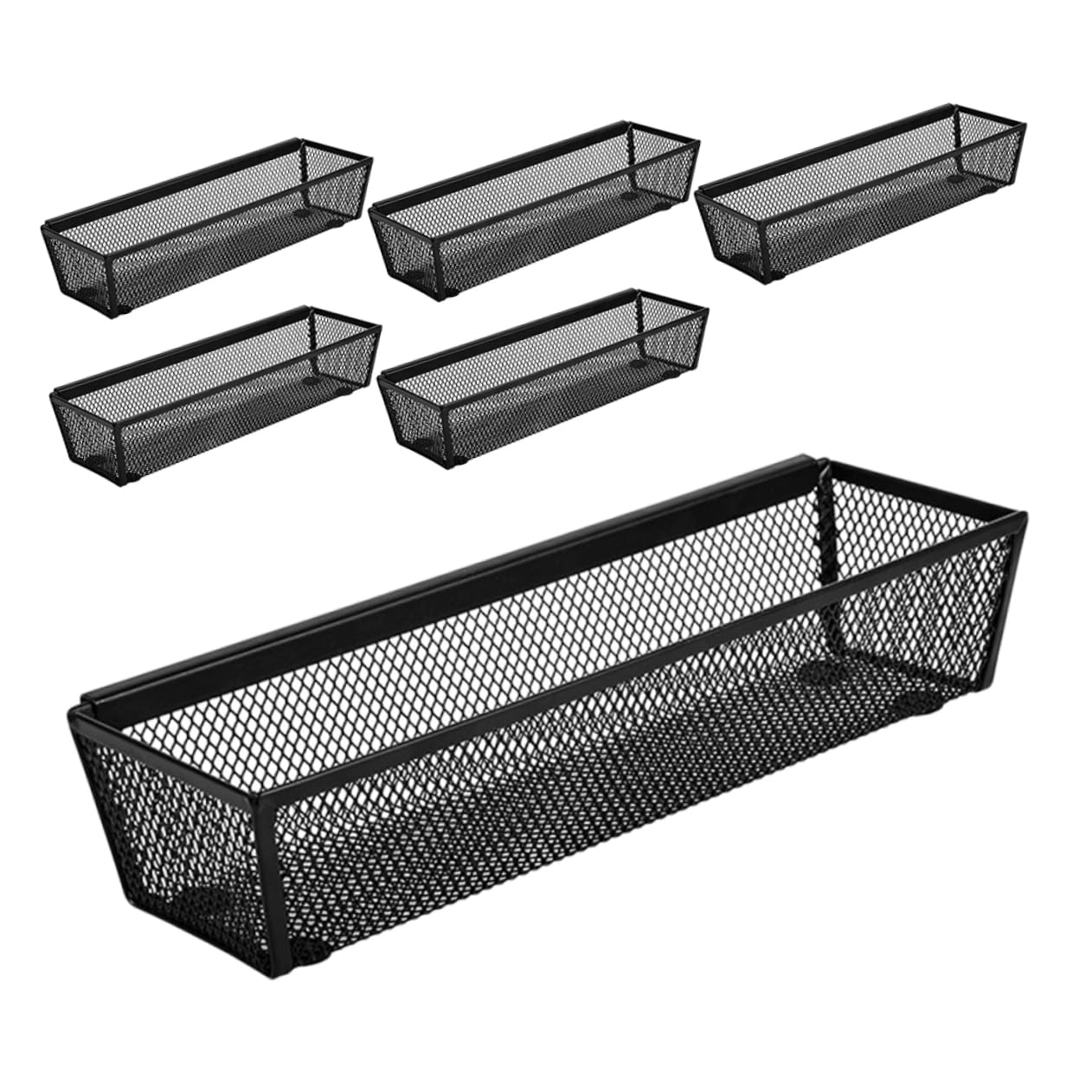 IMIKEYA 6piezas Organizador De Utensilios Pequeños Cesta De Metal para Cubiertos Ahorra
