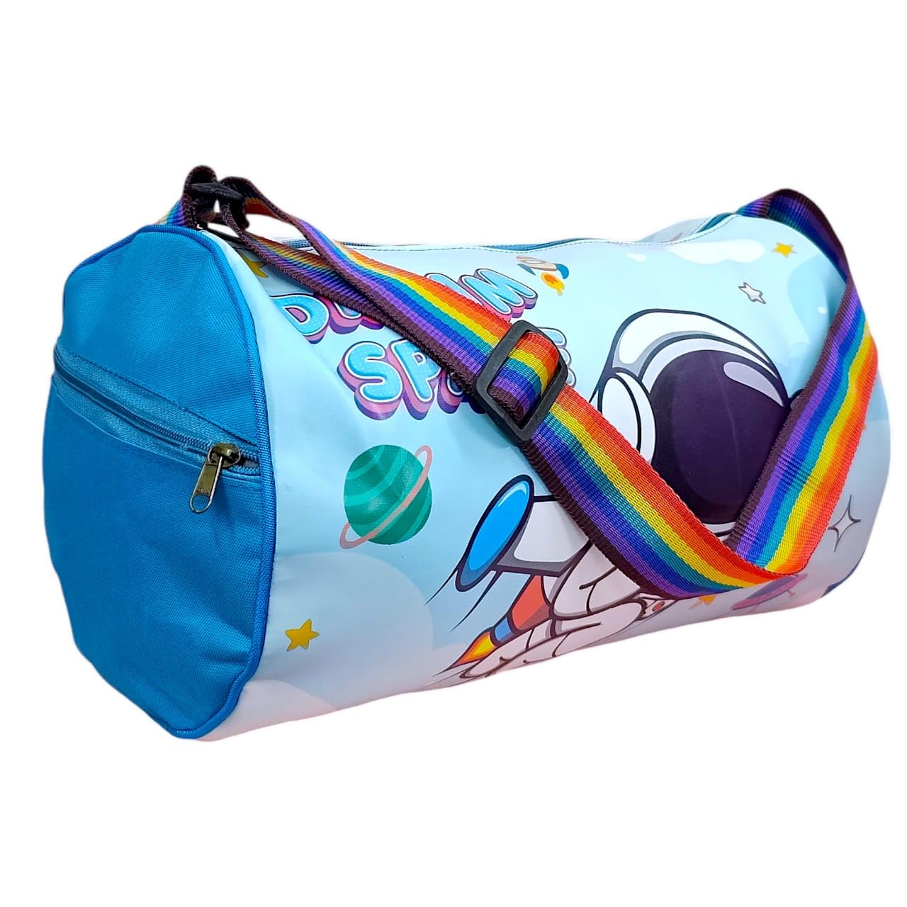 Sp-ace Kid's Travel Duffle Bag, Duffle Bag for Kids, Sports Bag for Boys & Girls. Return Gifts Birthday Party. Travelling Bag, Carry Bag, Picnic Bag, Duffle Bag for Girls 1pcs-image-4