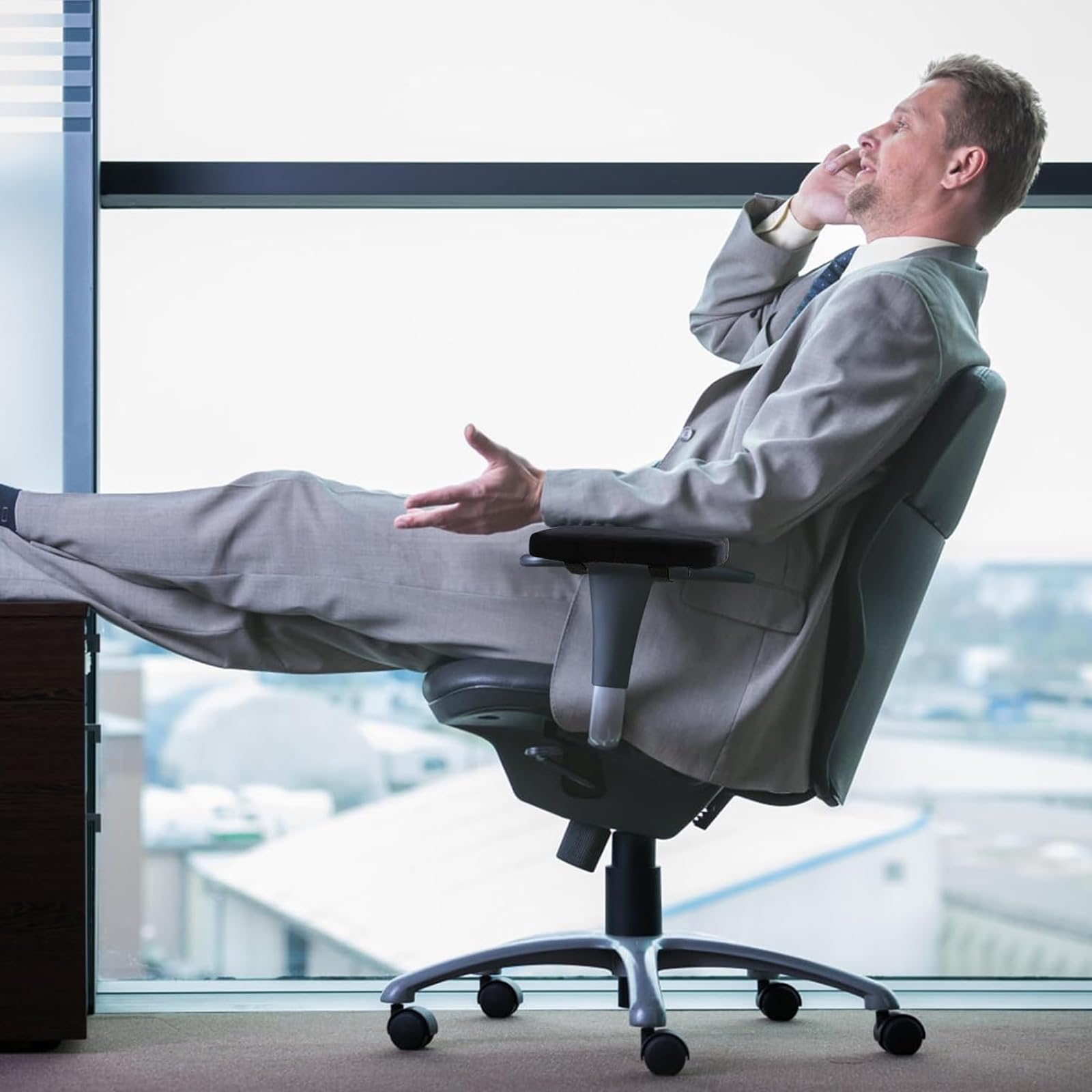2 poduszki na podłokietniki, podłokietniki, antypoślizgowe, ergonomiczne podłokietniki, do krzeseł biurowych i gamingowych, miękka, elastyczna bawełna, łatwa do czyszczenia