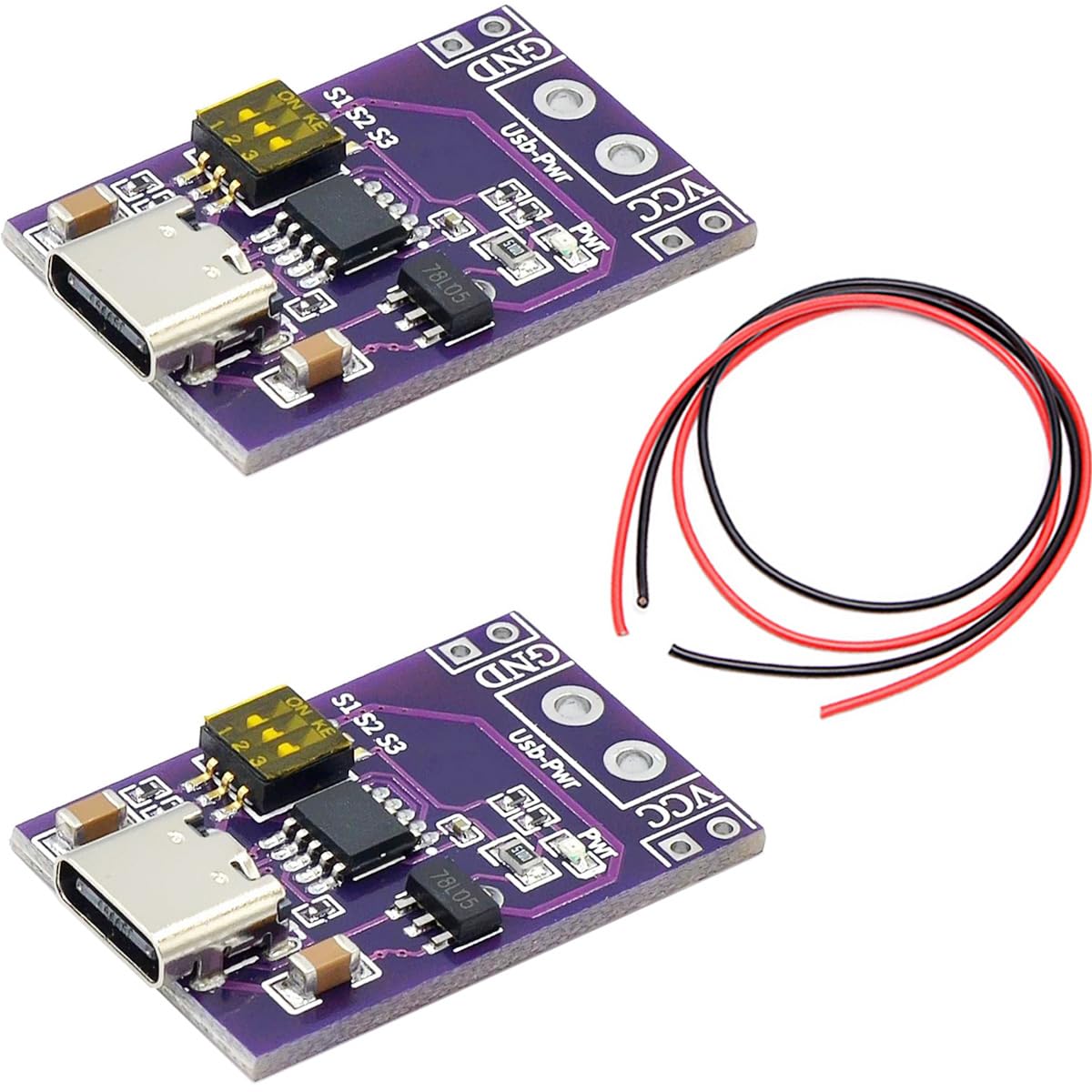 Moduł wyzwalający do szybkiego ładowania PD/QC/AFC 5 V 9 V 12 V 15 V 20 V wyjście napięcia stałego typ C QC AFC PD2.0 PD3.0 z czerwonym i czarnym kablem 26 AWG