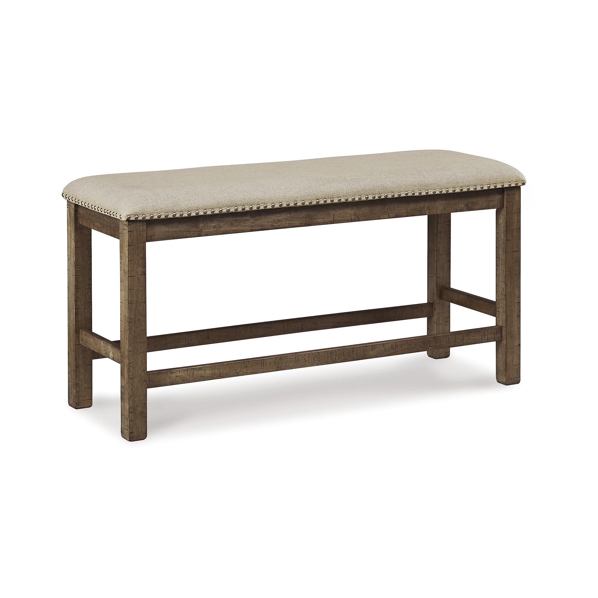 Ashley Furniture Signature Design - Moriville Counter Height Dining Room Bench - Grayish Brown 141 [Parallel Import]