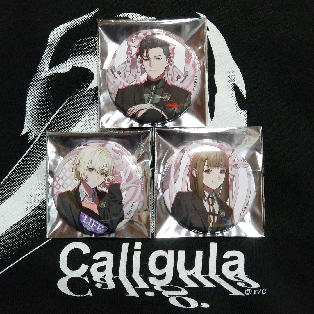 Caligula2 玉座イラスト缶バッジ ステッカー セット Caligula2 玉座イラスト缶バッジ ステッカー セット Caligula2 玉座